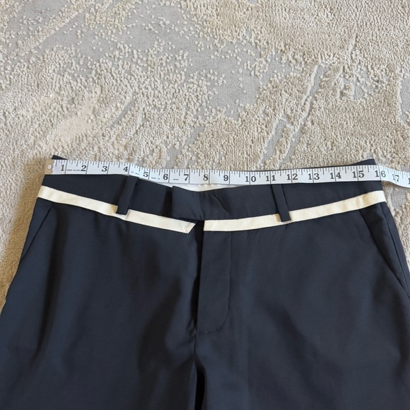 Helmut Lang trousers black dress pants 100% wool wide straight leg size 6 - Picture 7 of 10